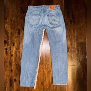 Broken-in Levi’s 505 Medium Wash Jeans, size 32x32